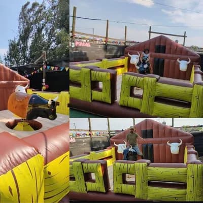 Toro Mecánico inflable