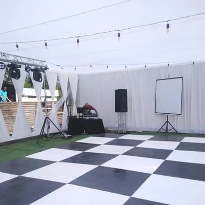 Pack Carpa de 100 m² o menos + Pista de Baile de 20 m² o menos