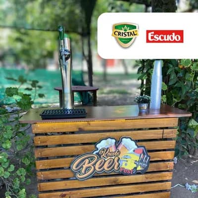 Estación de Schop 1 Barril/Dispensador. Sabor: Cristal o Escudo