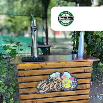 Estación de Schop 1 Barril/Dispensador. Sabor: Heineken